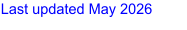 Last updated May 2026