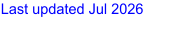 Last updated Jul 2026